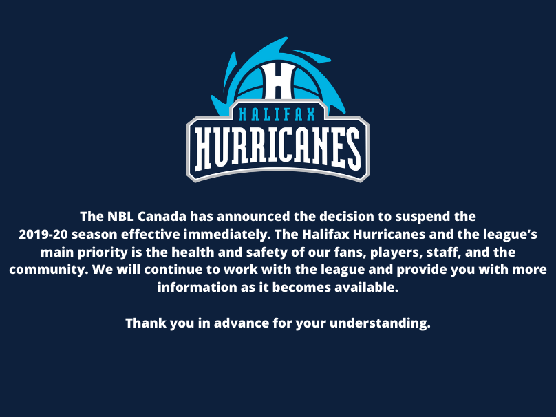 The NBL Canada has Announced the Decision to Suspend the 2019-20 Season Effective Immediately.